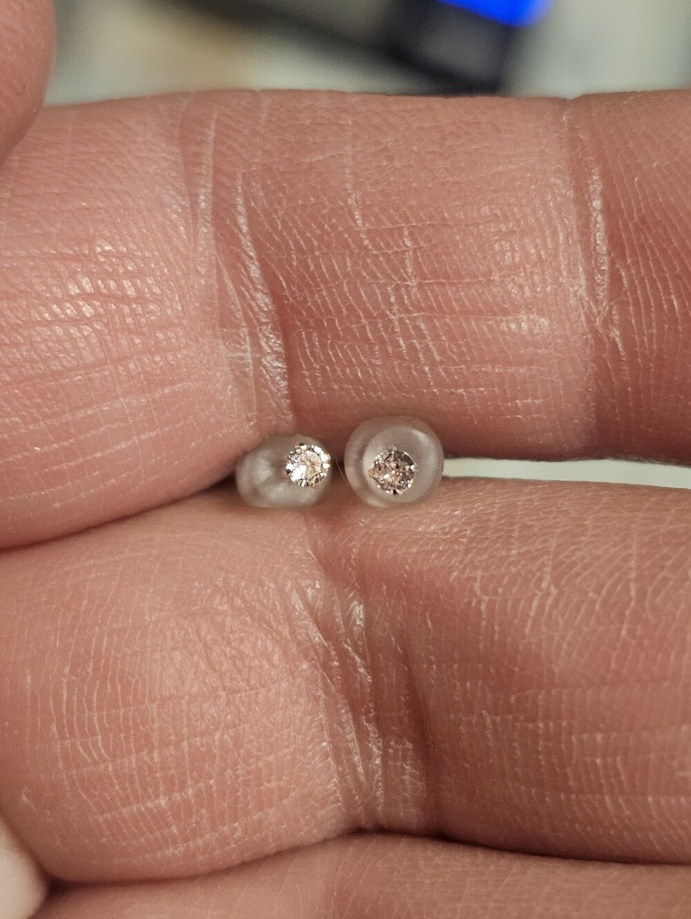 Sterling Silver 925 Pink CZ Earring Studs 2mm